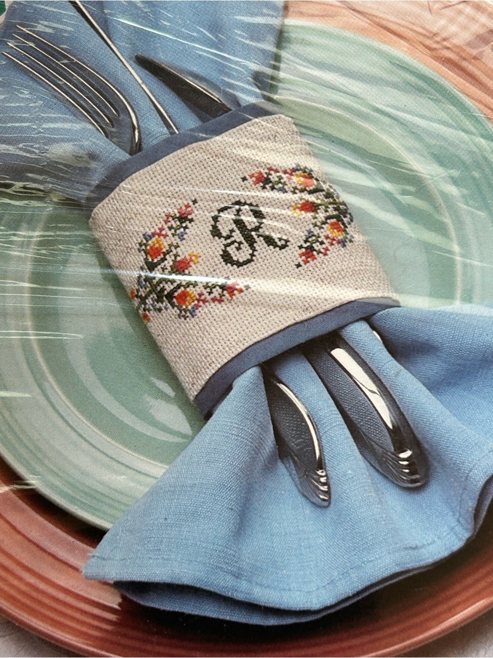 Designs for the Needle Napkin Ring Cross Stitch Kit - Kit #7104 - Complete - Picture 2 of 9